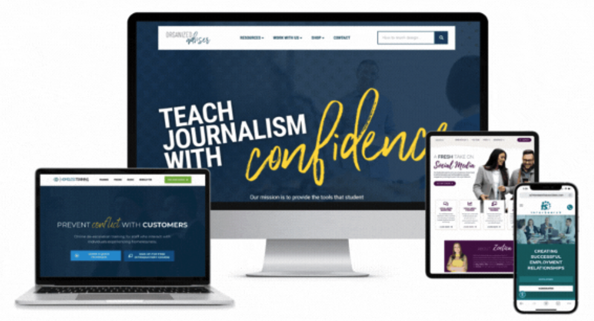 Organized Adviser web design portfolio examples